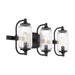 Savoy House 8-3024-3 Holton 3-lt 24" Bathroom Vanity Light - Matte Black