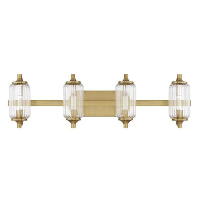 Savoy House 8-3024-4 Holton 4-lt 32" Bathroom Vanity Light - Warm Brass