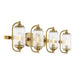 Savoy House 8-3024-4 Holton 4-lt 32" Bathroom Vanity Light - Warm Brass