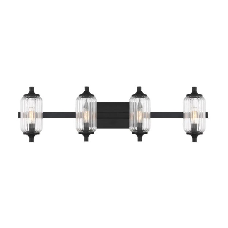 Savoy House 8-3024-4 Holton 4-lt 32" Bathroom Vanity Light - Matte Black