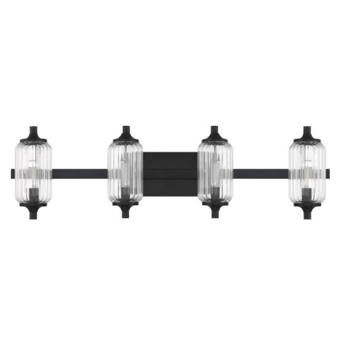 Savoy House 8-3024-4 Holton 4-lt 32" Bathroom Vanity Light - Matte Black