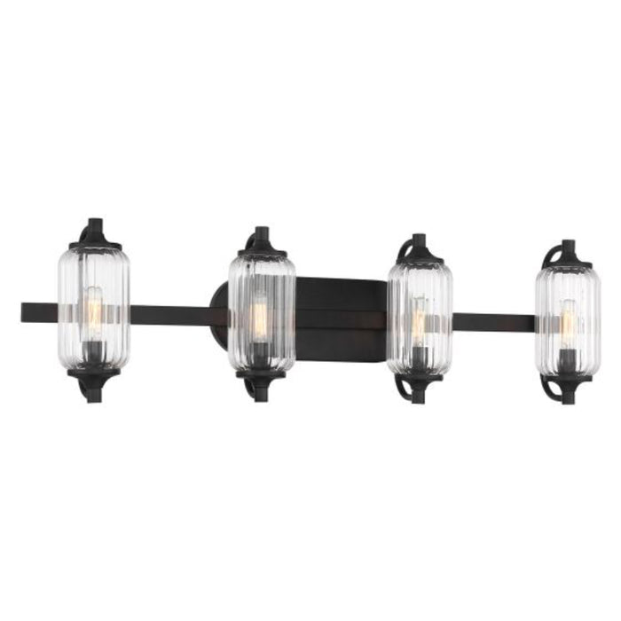 Savoy House 8-3024-4 Holton 4-lt 32" Bathroom Vanity Light - Matte Black