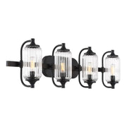 Savoy House 8-3024-4 Holton 4-lt 32" Bathroom Vanity Light - Matte Black
