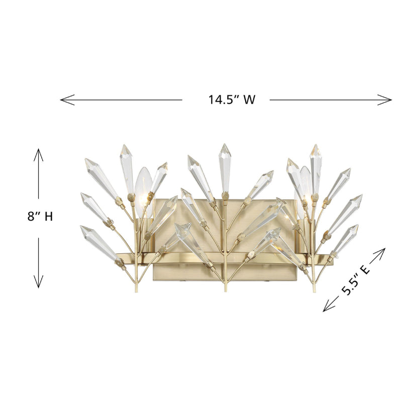 Savoy House 8-4075-2 Orianna 2-lt 15" Bathroom Vanity Light