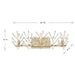 Savoy House 8-4075-3 Orianna 3-lt 24" Bathroom Vanity Light