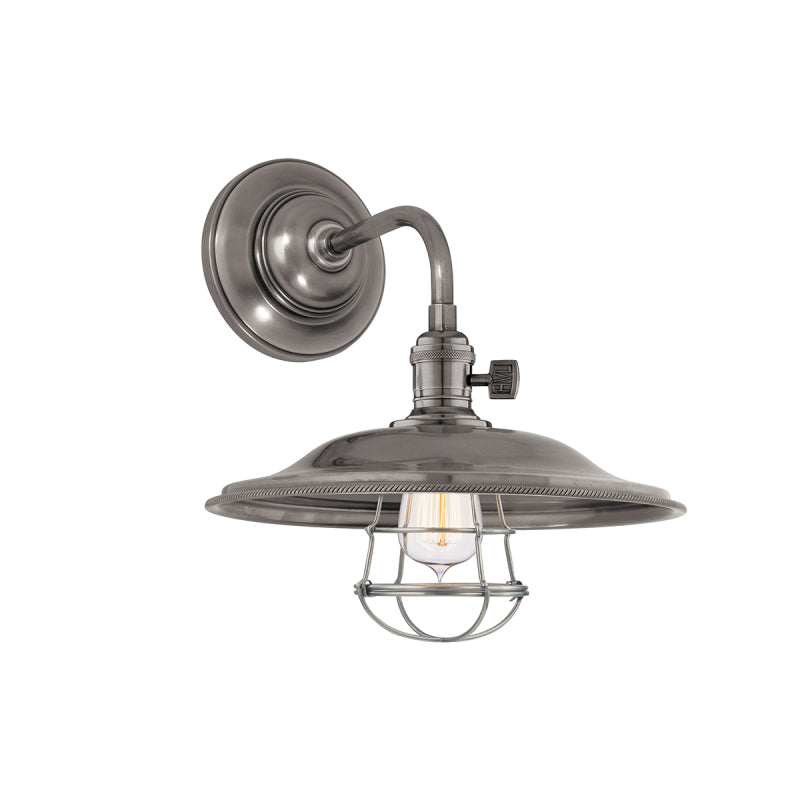 Hudson Valley 8000-MS2 Heirloom 1-lt 10" Wall Sconce-Historic Nickel