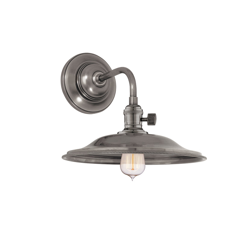 Hudson Valley 8000-MS2 Heirloom 1-lt 10" Wall Sconce-Historic Nickel