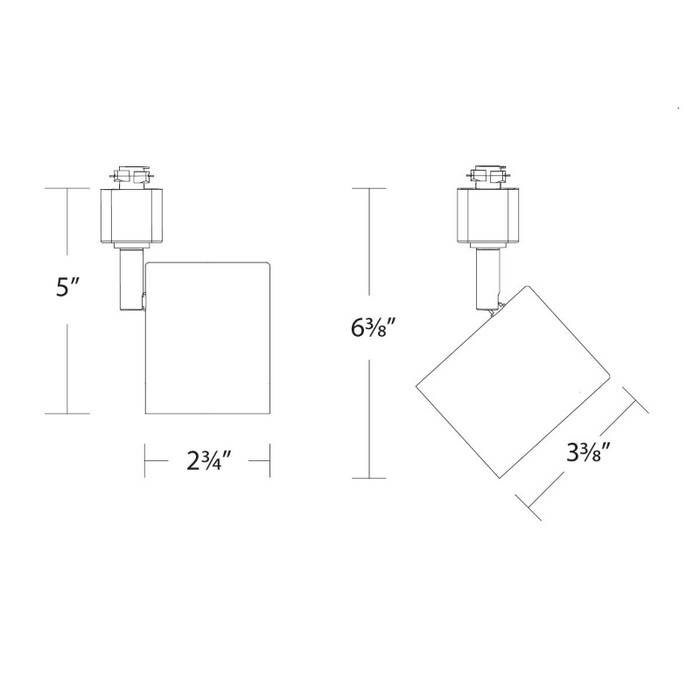 WAC H-8020 Charge 15W LED Track Head, H Track, CCT Selectable