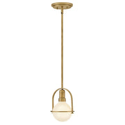 Hinkley 53771 Somerset 1-lt 6" LED Semi-Flush Mount - Heritage Brass