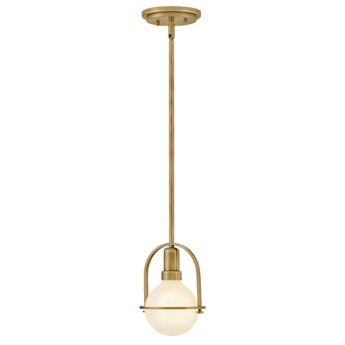 Hinkley 53771 Somerset 1-lt 6" LED Semi-Flush Mount - Heritage Brass