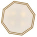 Hinkley 46995 Facet 12-lt 38" LED Chandelier - Heritage Brass