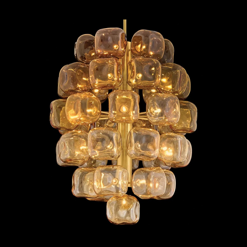 Fredrick Ramond FR46858 Perriand 40-lt 30" LED Chandelier - Unlacquered Brass
