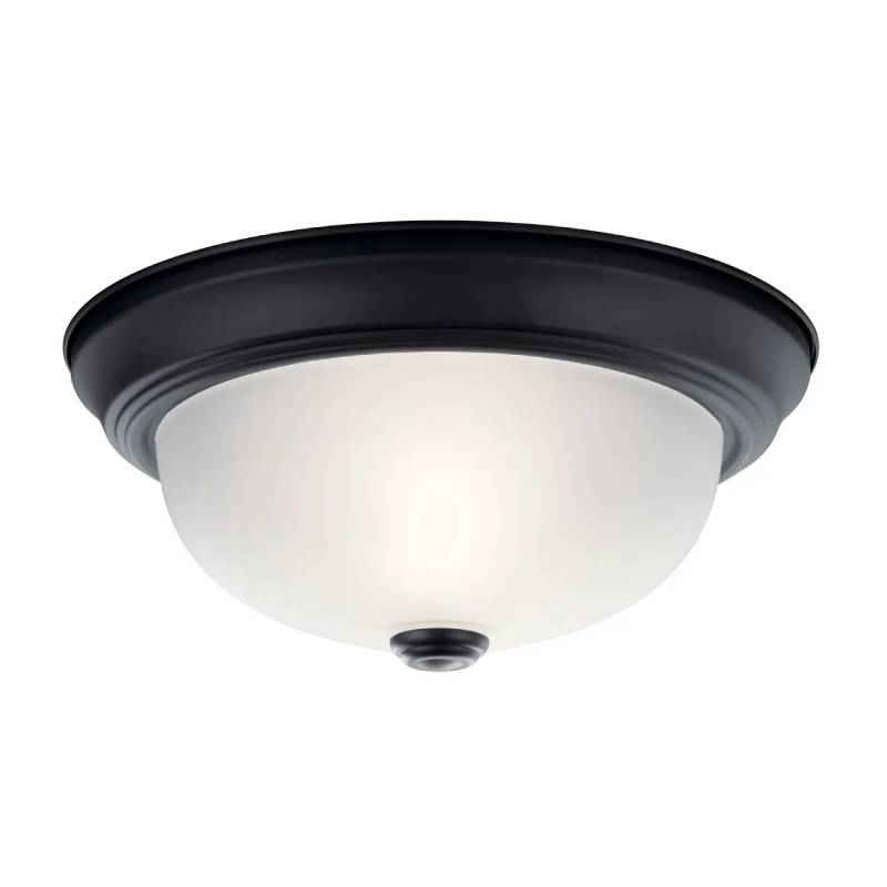 Kichler 8111 2-lt 11" Flush Mount-Black