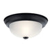 Kichler 8111 2-lt 11" Flush Mount-Black