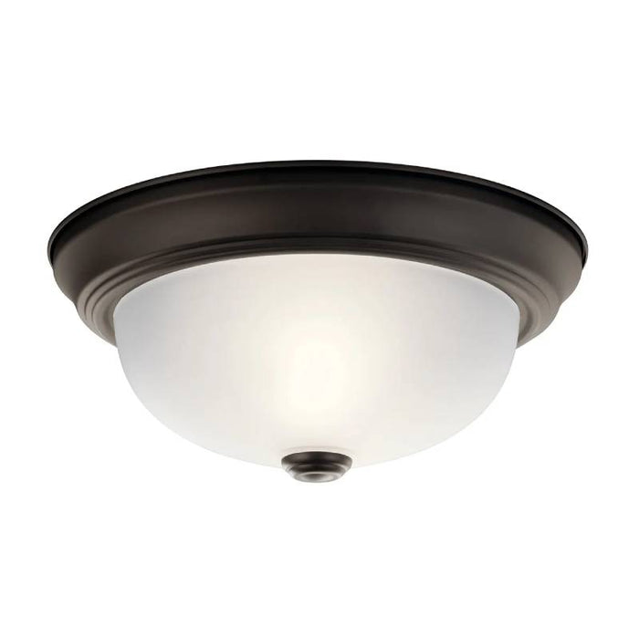 Kichler 8111 2-lt 11" Flush Mount-Olde Bronze