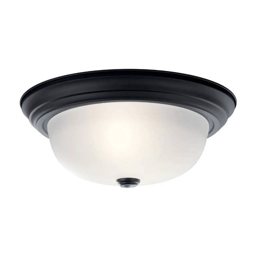 Kichler 8112 2-lt 13" Flush Mount-Black