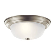 Kichler 8112 2-lt 13" Flush Mount-Brushed Nickel