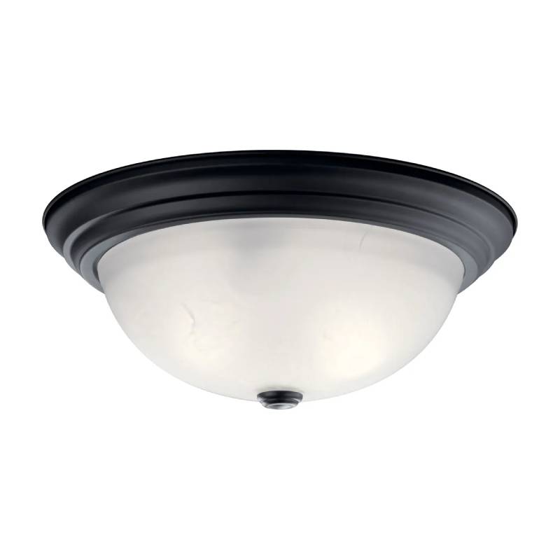 Kichler 8116 3-lt 15" Flush Mount-Black