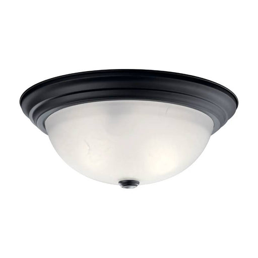 Kichler 8116 3-lt 15" Flush Mount-Black