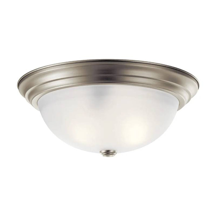 Kichler 8116 3-lt 15" Flush Mount-Brushed Nickel