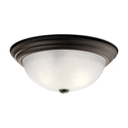 Kichler 8116 3-lt 15" Flush Mount-Olde Bronze