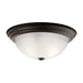 Kichler 8116 3-lt 15" Flush Mount-Olde Bronze