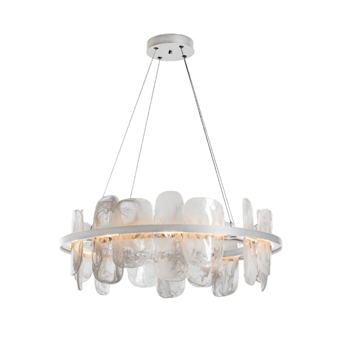 Hubbardton Forge 139660 Vitre 1-lt 38" LED Pendant - Vintage Platinum