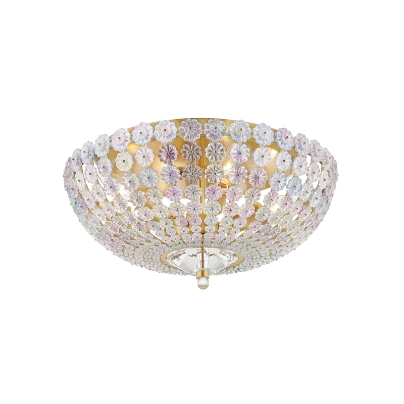 Hudson Valley 8217 Floral Park 4-lt 17" Flush Mount