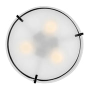 Hinkley 47571 Halle 3-lt 15" LED Semi-Flush Mount - Black