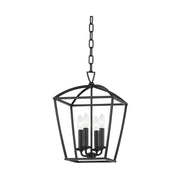 Hudson Valley 8311 Bryant 4-lt 12" Lantern Pendant-Aged Iron