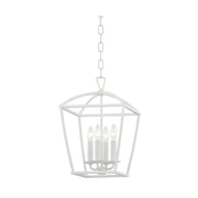 Hudson Valley 8311 Bryant 4-lt 12" Lantern Pendant-White Plaster