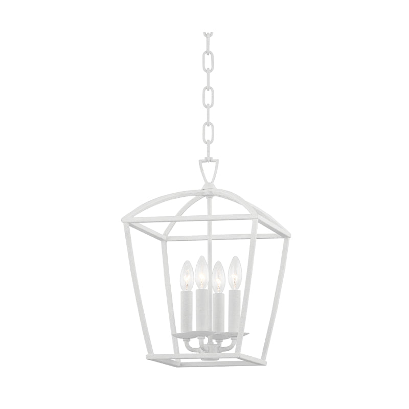 Hudson Valley 8311 Bryant 4-lt 12" Lantern Pendant-White Plaster
