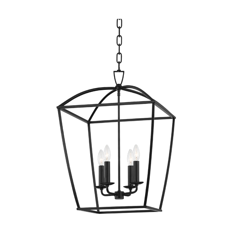 Hudson Valley 8317 Bryant 4-lt 17" Lantern Pendant-Aged Iron