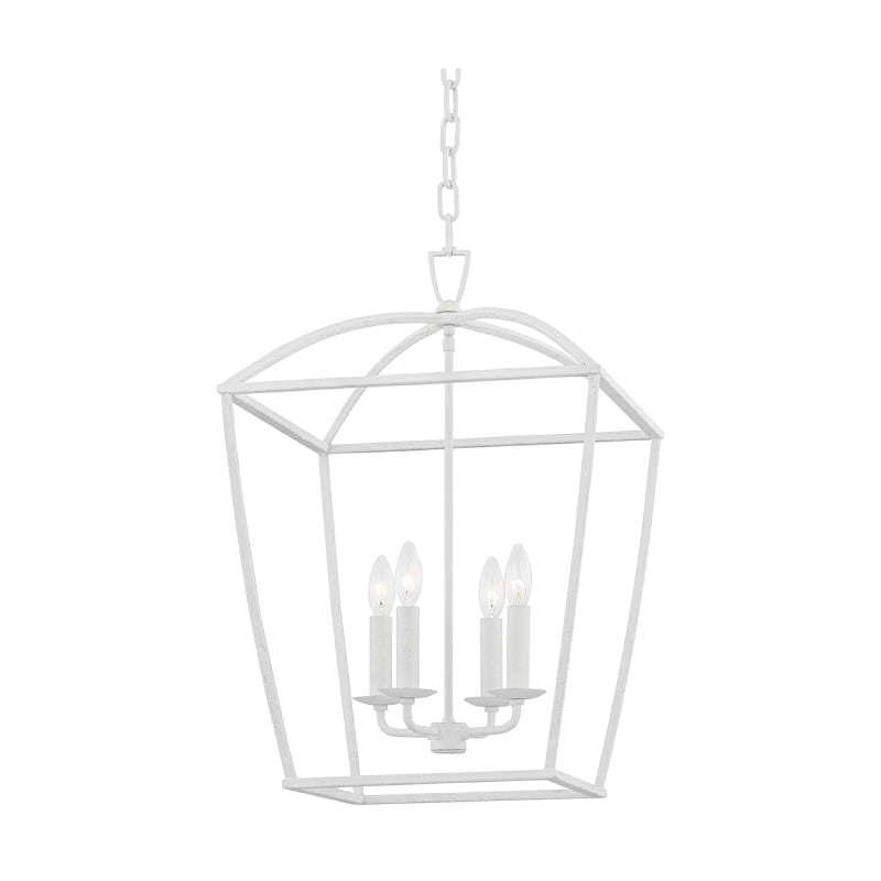 Hudson Valley 8317 Bryant 4-lt 17" Lantern Pendant-White Plaster
