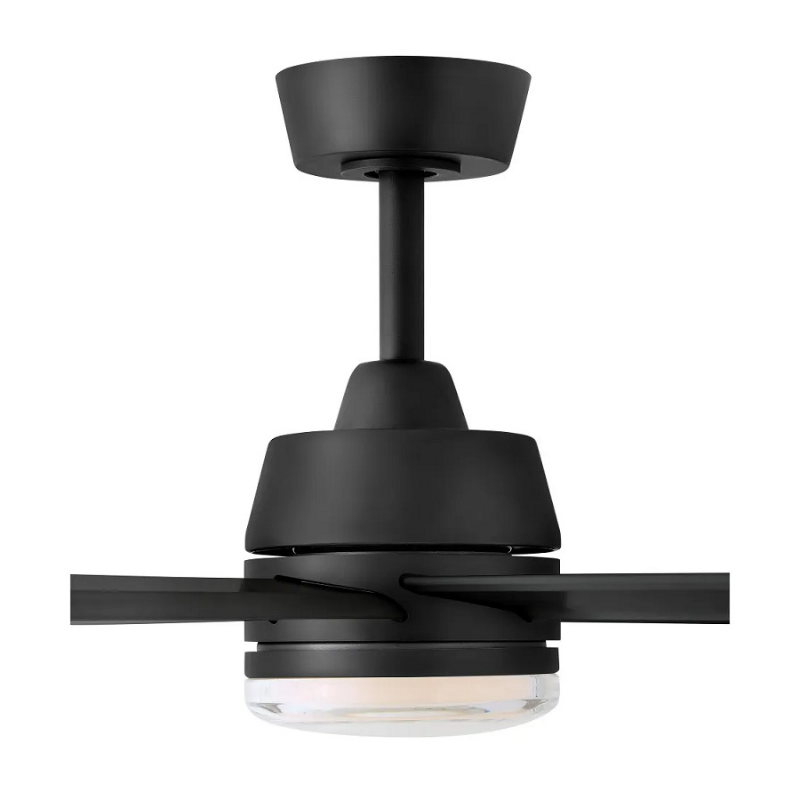 Hinkley 910672 Current 72" Smart Ceiling Fan with LED Light Kit - Matte Black