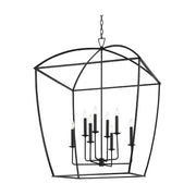 Hudson Valley 8334 Bryant 12-lt 34" Lantern Pendant-Aged Iron