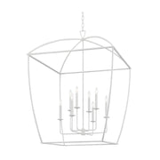Hudson Valley 8334 Bryant 12-lt 34" Lantern Pendant-White Plaster