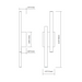 Elan 83702 Idril 2-lt 22" Tall LED Wall Sconce