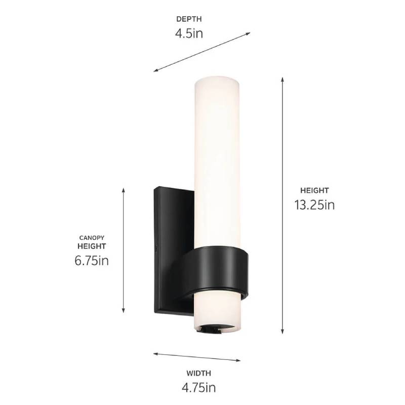 Elan 83837 Izza 1-lt 13" Tall LED Wall Sconce