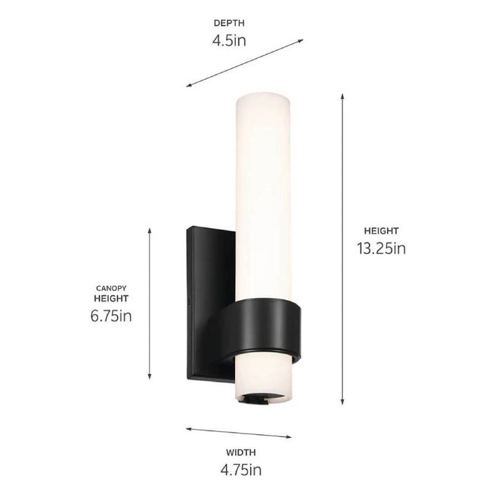 Elan 83837 Izza 1-lt 13" Tall LED Wall Sconce