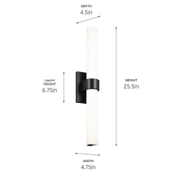 Elan 83838 Izza 1-lt 26" Tall LED Vanity Light