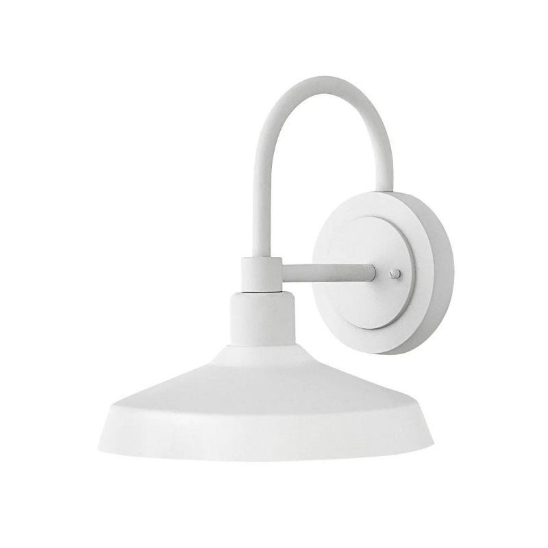 Hinkley 12075 Forge 1-lt 13" Tall LED Outdoor Barn Light - Textured White