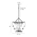 Arteriors 84033 Prescott 12-lt 46" Chandelier