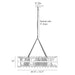 Arteriors 84038 Prescott 10-lt 45" Oval Chandelier