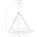 Arteriors 84174 Geoffrey 12-lt 48" Chandelier