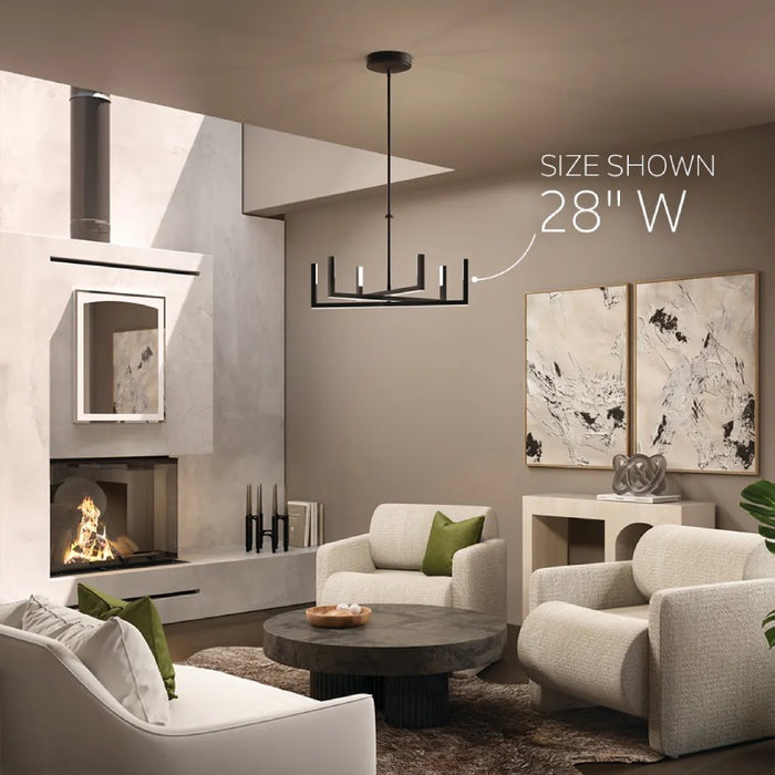 Elan 84328 Priam 6-lt 44" LED Chandelier