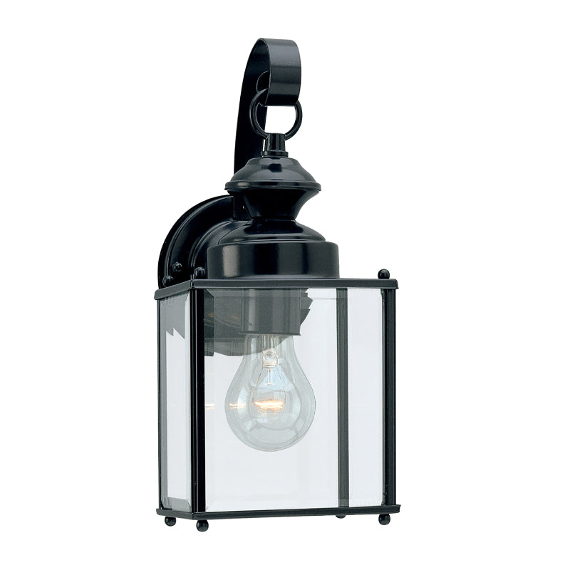 Generation 8457 Jamestowne 1-lt 13" Tall Outdoor Wall Lantern - Black