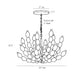 Arteriors 85021 Indi 6-lt 34" Chandelier