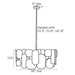 Arteriors 85038 Ronaldo 6-lt 30" Chandelier