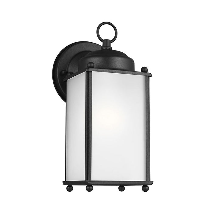 8593001 New Castle 1-lt 4.5" Outdoor Wall Lantern, Satin Etched Glass